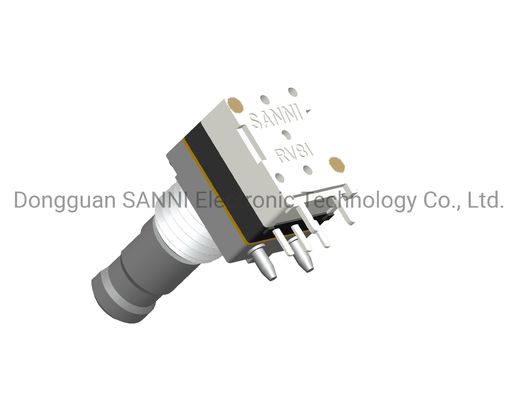 18 Detent Digital Rotary Encoder With Push Switch 8mm Metal Shaft Sealed Type