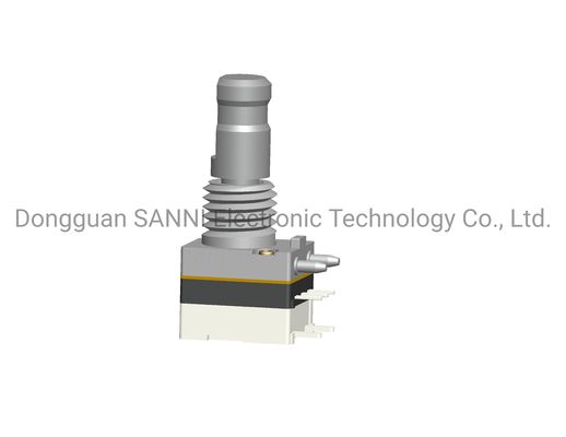 18 Detent Digital Rotary Encoder With Push Switch 8mm Metal Shaft Sealed Type