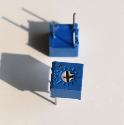 Industrial Single Turn Precision Potentiometer Top Adjustment Square Shape