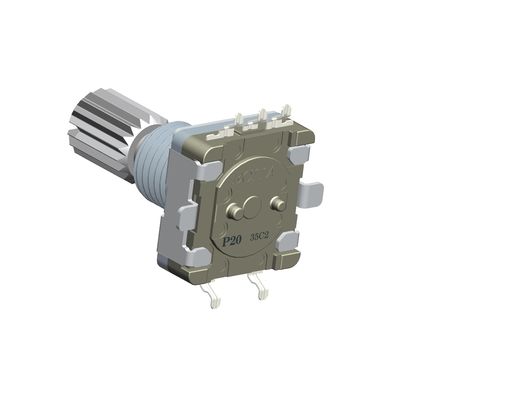 EC11 Incremental Rotary Encoder 10mA 5V DC Metal Shaft 20mm for Automotive electronics