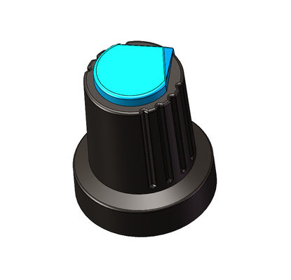 Plastic Volume Electric Amp Control Black 6mm Potentiometer Knob