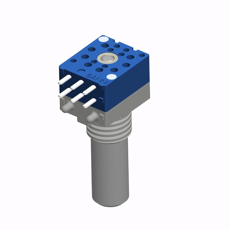 16 Bit Absolute Rotary Encoder Sealed Metal Shaft Contact Brush Type