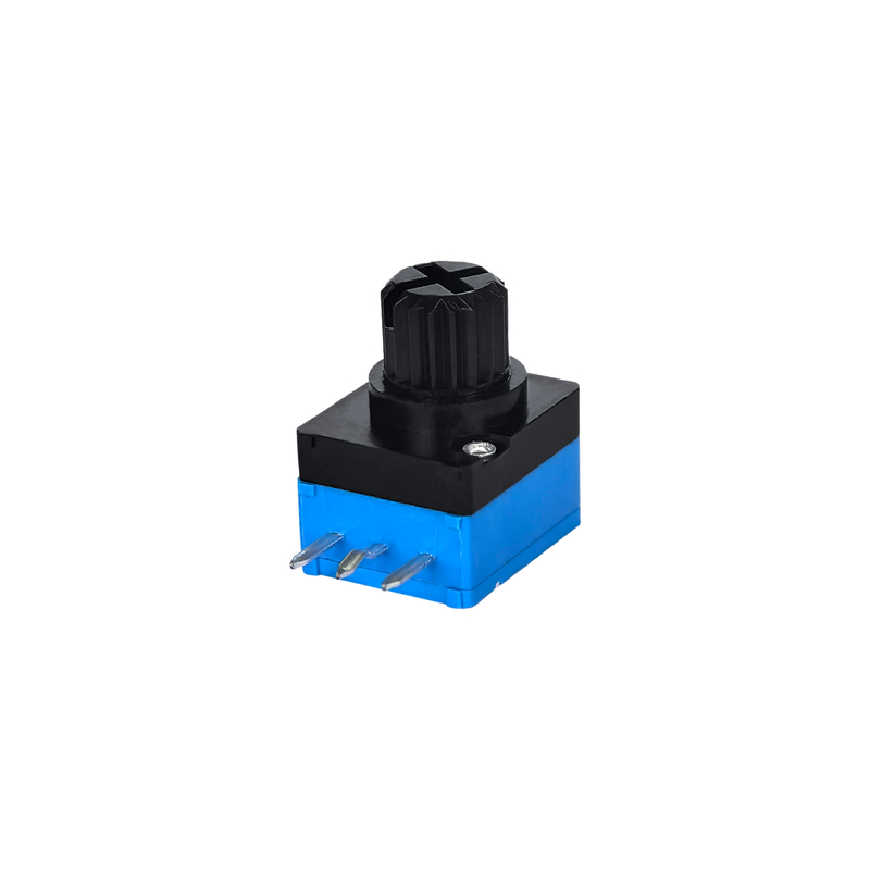 Knurled Shaft Type Rotary Potentiometer Plastic Metal Customized Shaft Diameter