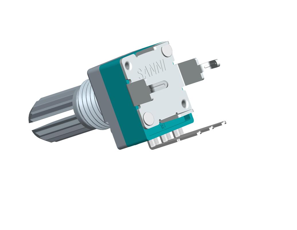 Power Rating 0.05W Rotary Electrical Potentiometer Featuring Round Flat Knurled Shaft Type Ideal for Precision Adjustment Tasks